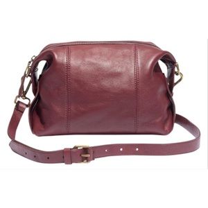 Madewell Mini Glasgow Burgundy Crossbody Bag